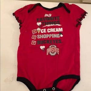 OHIO STATE BUCKEYES girls onesie 18 mo